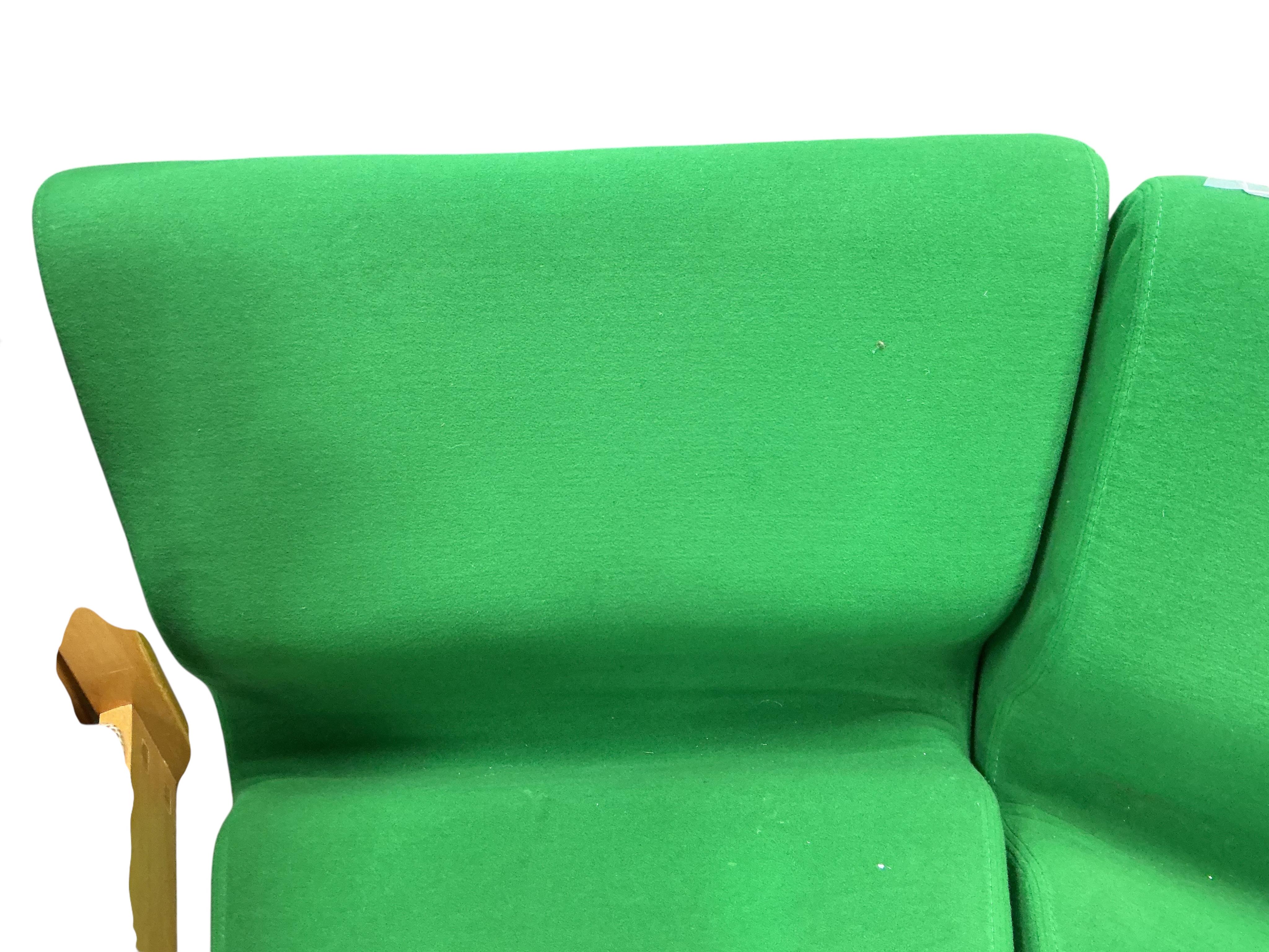 Don Chadwick for Herman Miller, a modular three piece sofa, each section 66cm, depth 76cm, height 68cm